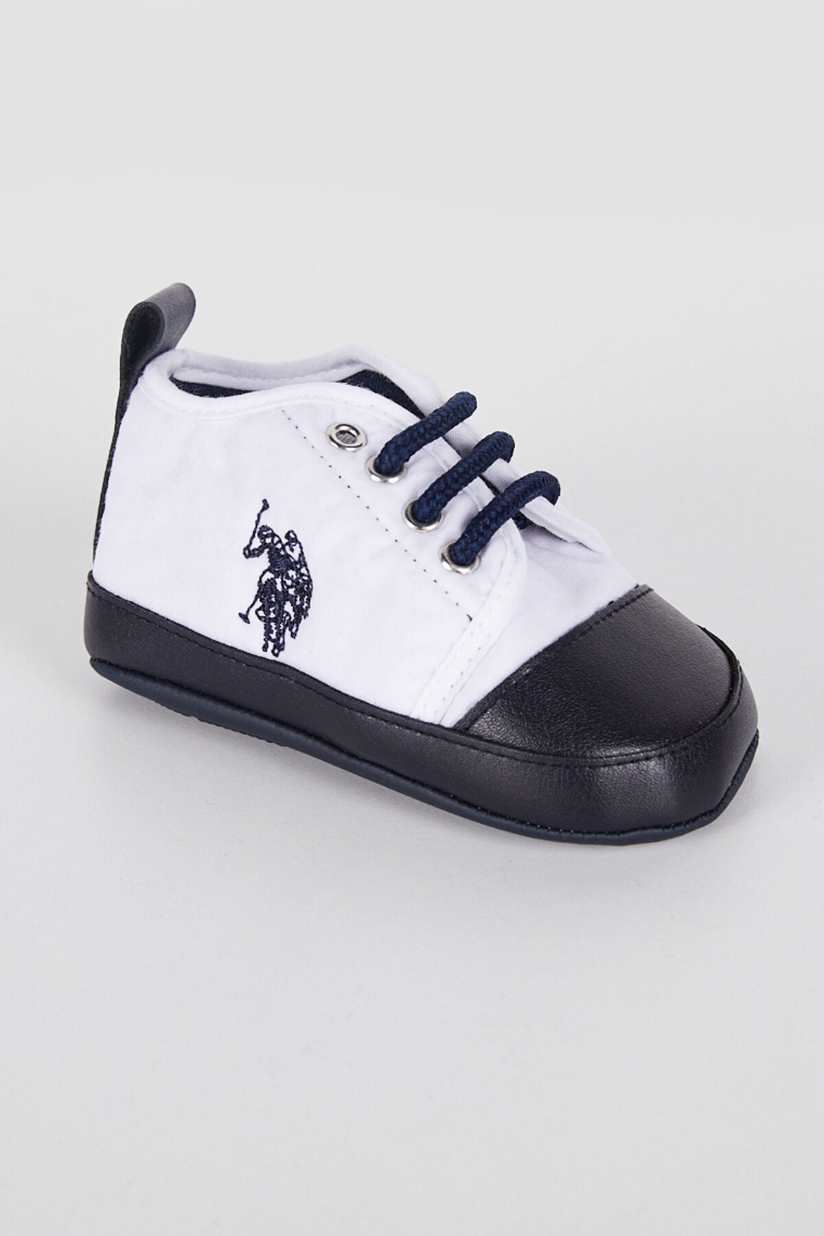 U.S. Polo Assn., Botosei de piele ecologica si material textil, Rosu, 19 EU