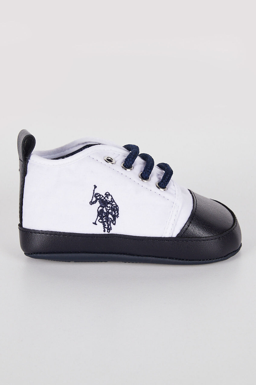 U.S. Polo Assn., Botosei de piele ecologica si material textil, Rosu, 19 EU