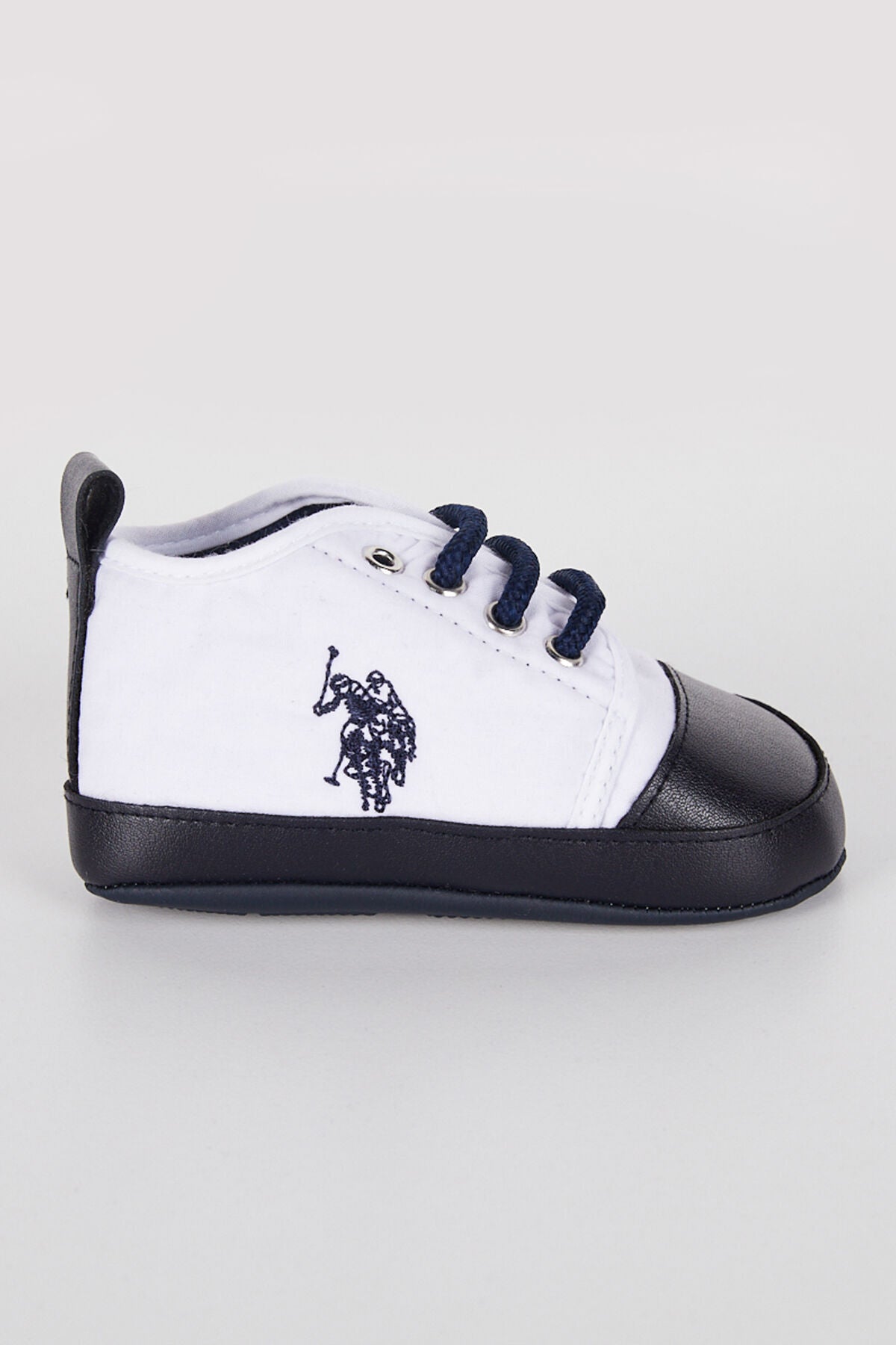 U.S. Polo Assn., Botosei de piele ecologica si material textil, Rosu, 19 EU