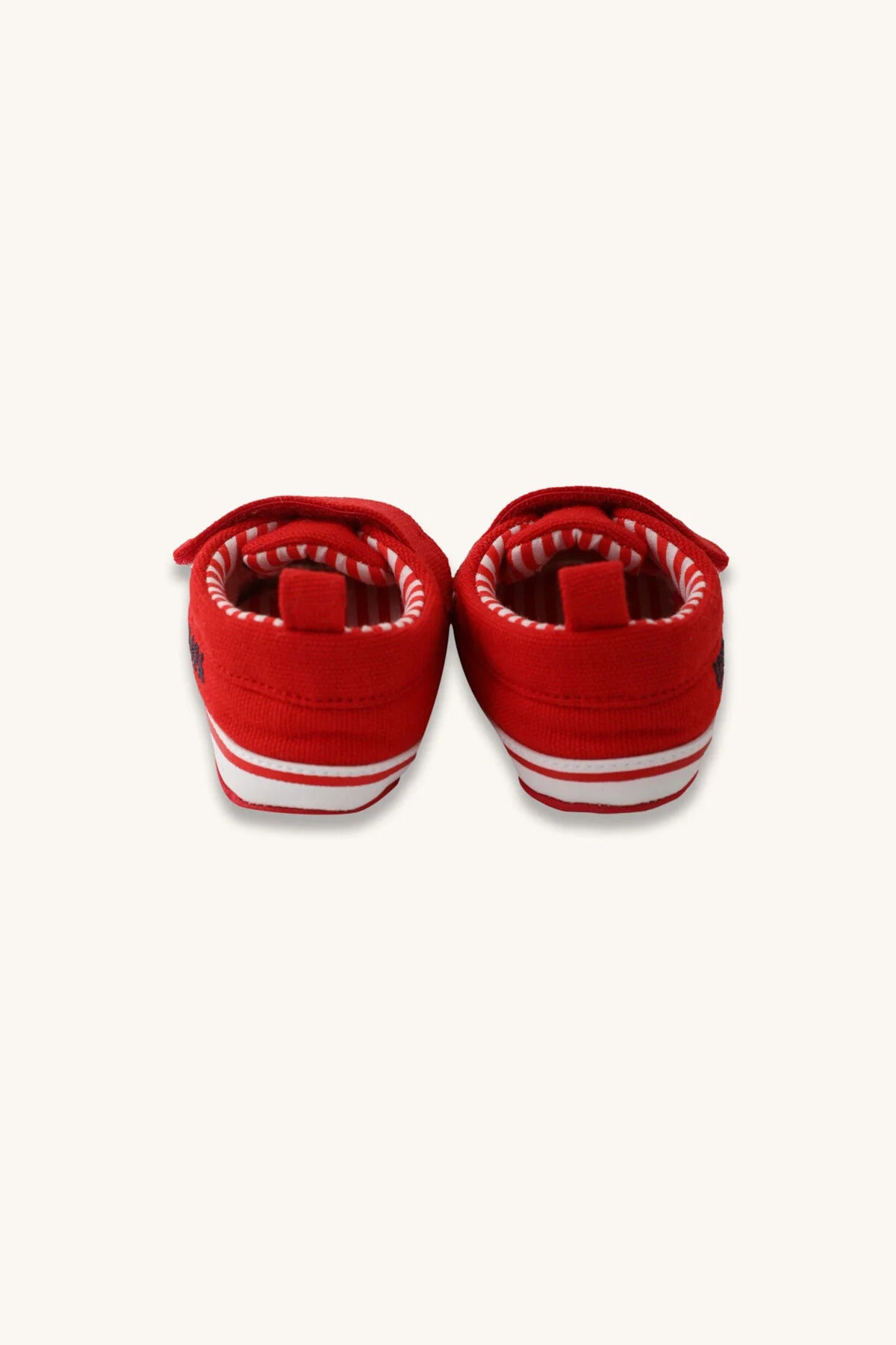 U.S. Polo Assn., Pantofi sport cu inchidere velcro si logo, Rosu, 18 EU
