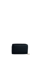 U.S. Polo Assn., Portofel de piele ecologica cu logo metalic, Negru