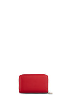 U.S. Polo Assn., Portofel de piele ecologica cu logo metalic, Rosu