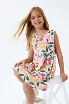 U.S. Polo Assn., Rochie fara maneci cu model floral