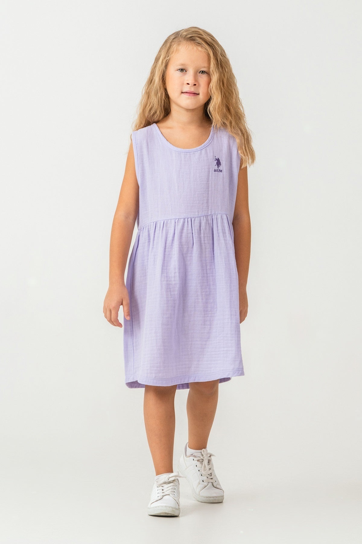 U.S. Polo Assn., Rochie cu broderie logo discreta