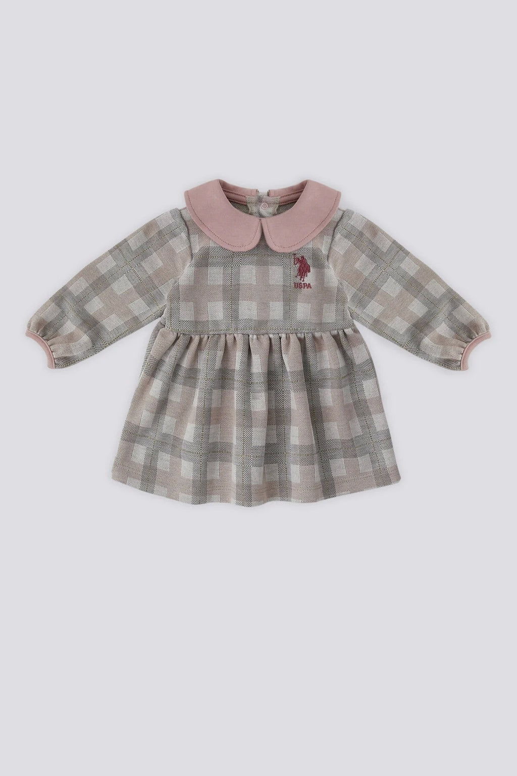 U.S. Polo Assn., Rochie in carouri cu guler