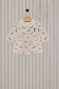 U.S. Polo Assn., Rochie din amestec de bumbac si imprimeu cu inimi