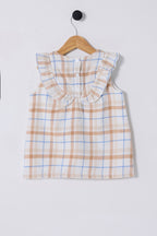 U.S. Polo Assn., Rochie in carouri fara maneci