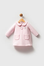 U.S. Polo Assn., Rochie scurta de bumbac cu maneci lungi