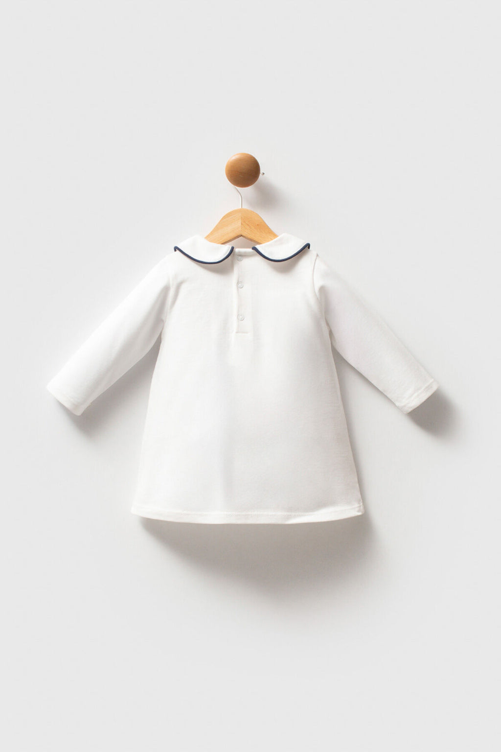 U.S. Polo Assn., Rochie scurta de bumbac cu maneci lungi