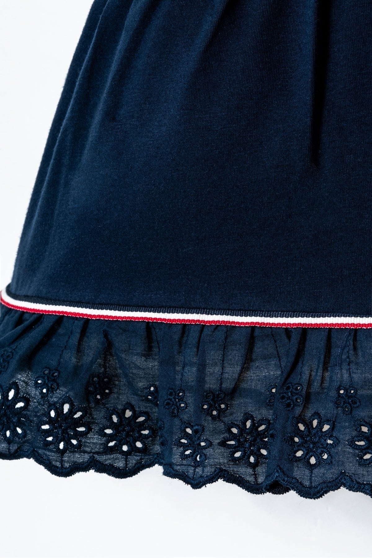 U.S. Polo Assn., Rochie evazata din amestec de bumbac cu logo