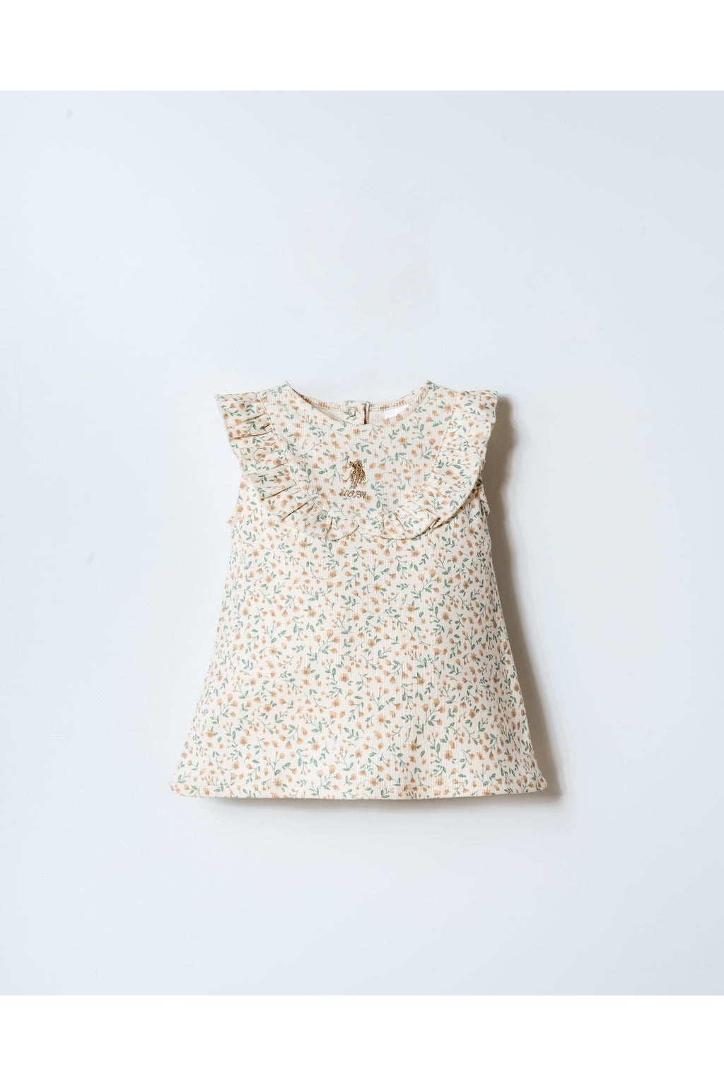 U.S. Polo Assn., Rochie din amestec de bumbac cu model floral
