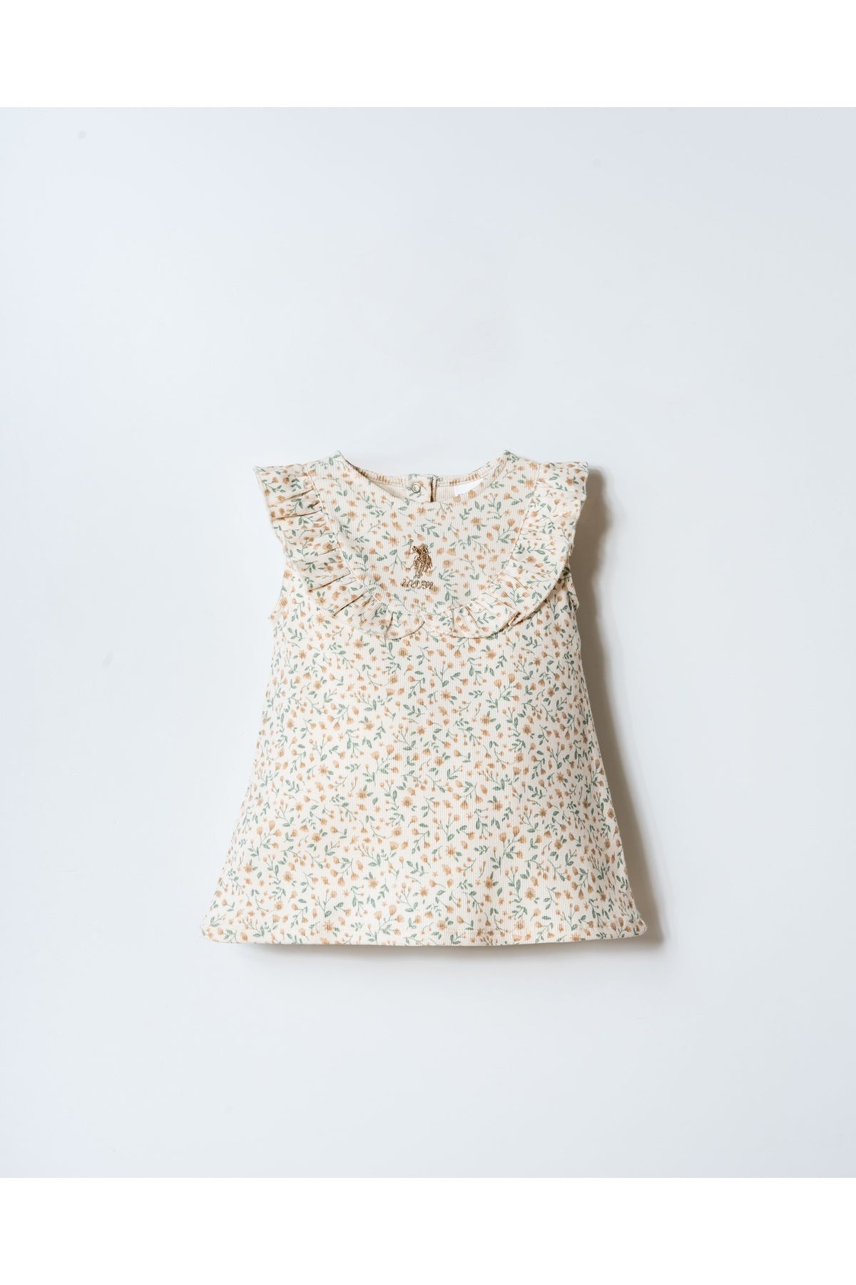 U.S. Polo Assn., Rochie din amestec de bumbac cu model floral