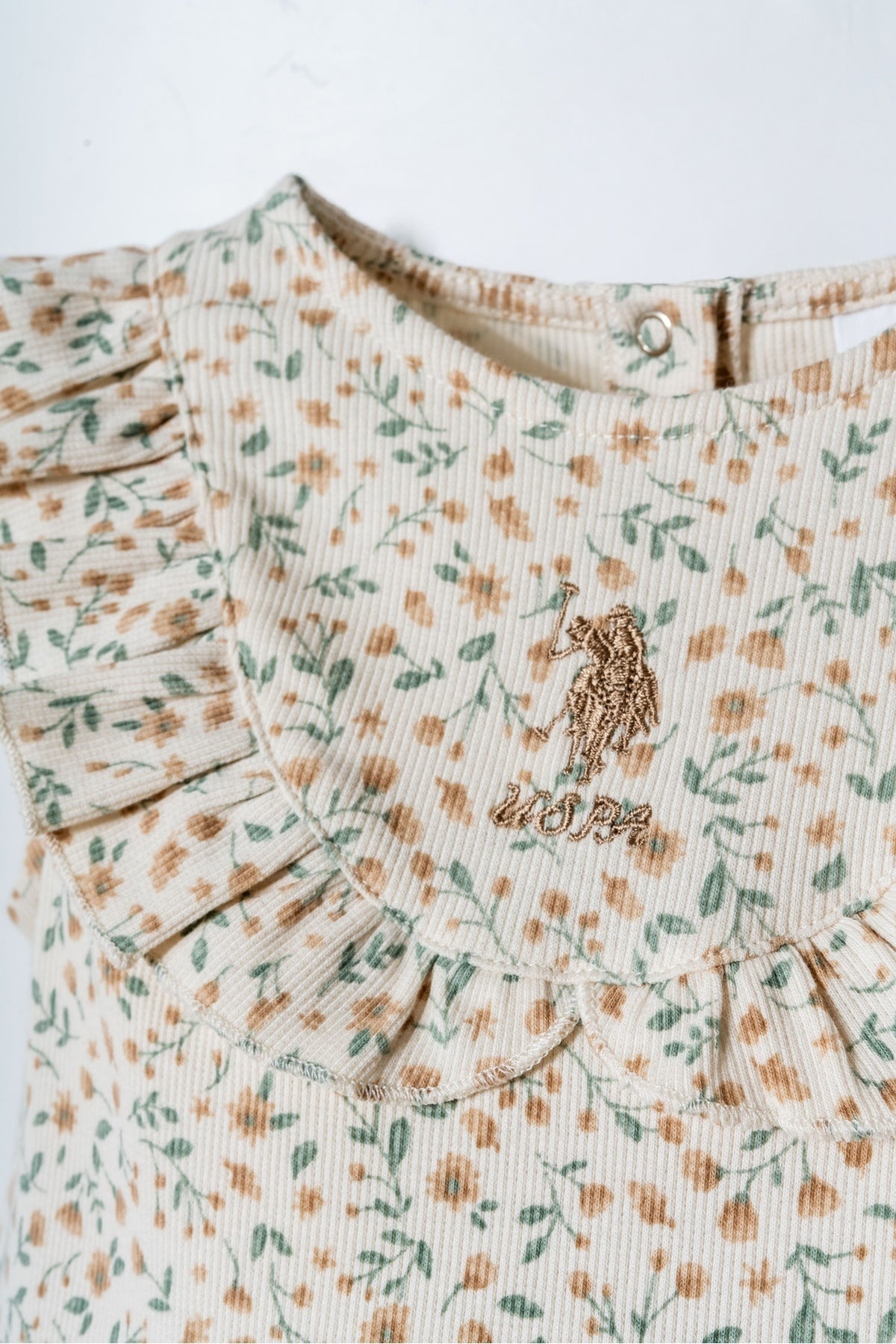 U.S. Polo Assn., Rochie din amestec de bumbac cu model floral