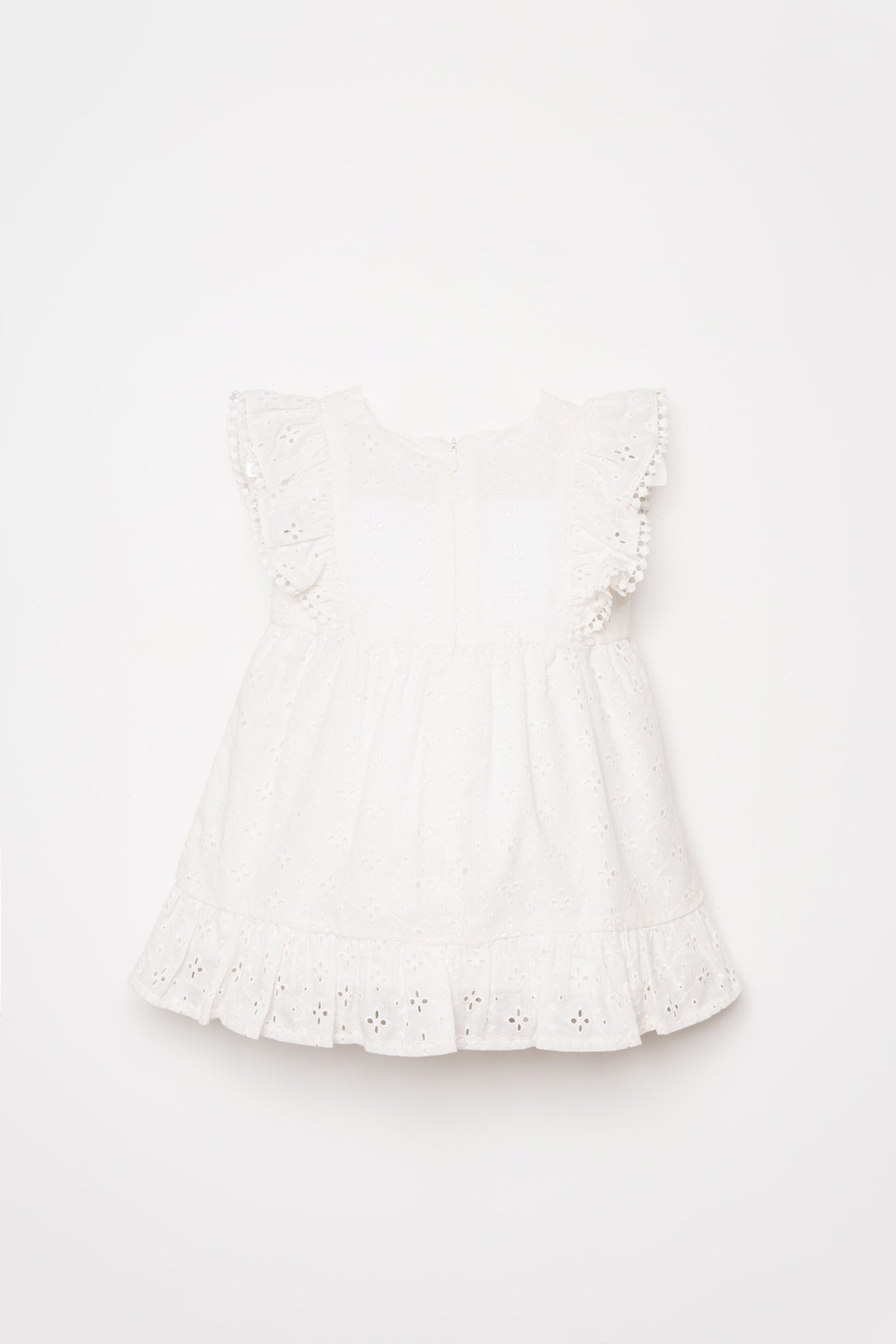 U.S. Polo Assn., Rochie din bumbac cu dantela sangallo