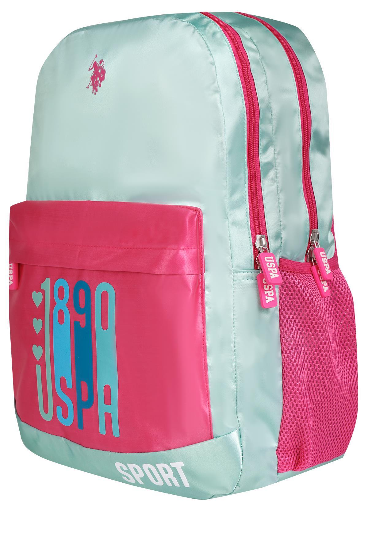 U.S. Polo Assn. Rucsac cu bretele ajustabile si compartimentat, design cu logo