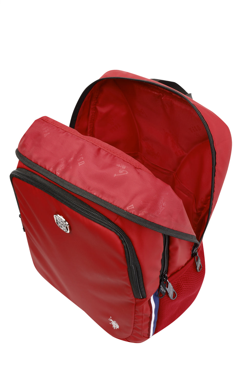 U.S. Polo Assn. Rucsac cu bretele ajustabile si compartimentat, design cu logo