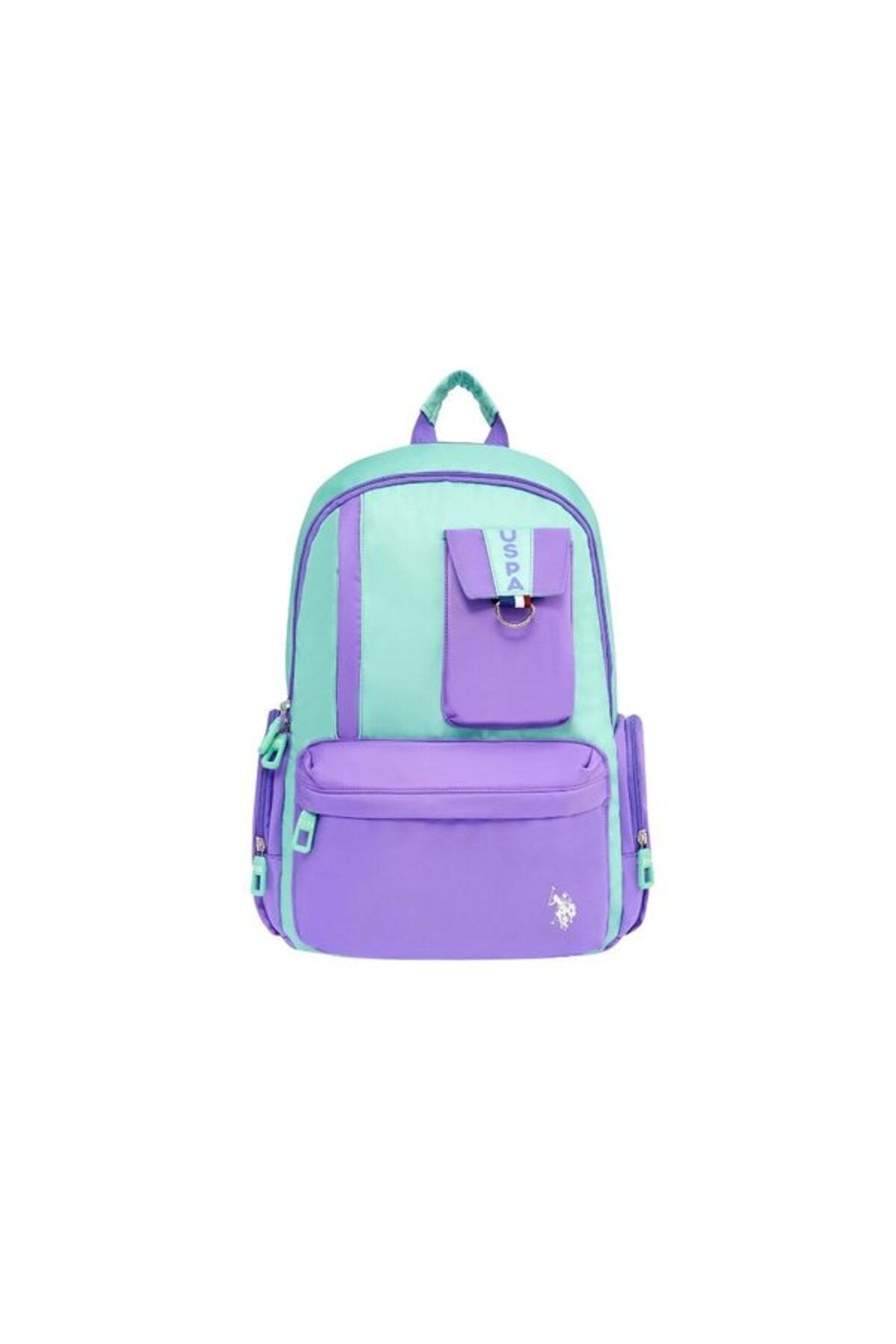 U.S. Polo Assn. Rucsac cu bretele ajustabile si compartimentat, design cu logo