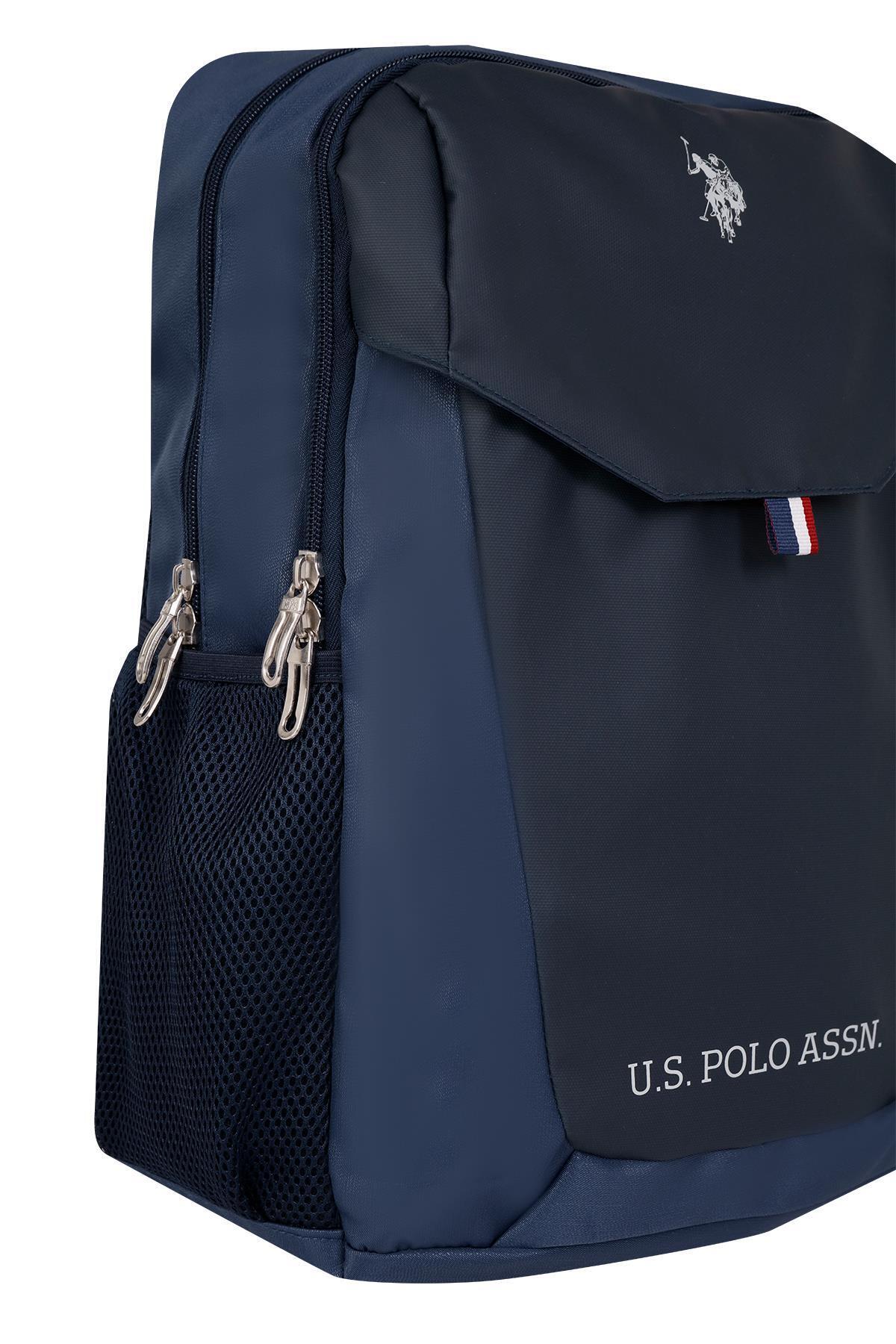 U.S. Polo Assn. Rucsac cu bretele ajustabile si compartimentat, design cu logo