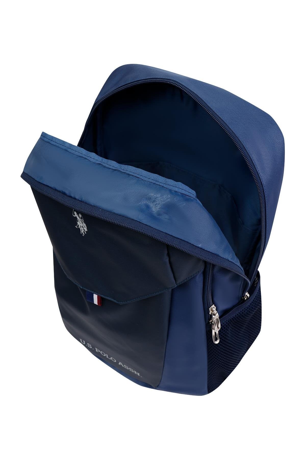 U.S. Polo Assn. Rucsac cu bretele ajustabile si compartimentat, design cu logo