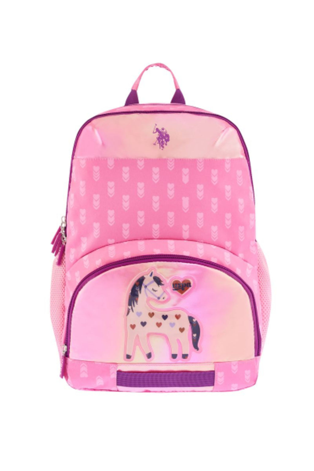 U.S. Polo Assn. Rucsac cu bretele ajustabile si compartimentat, design cu logo