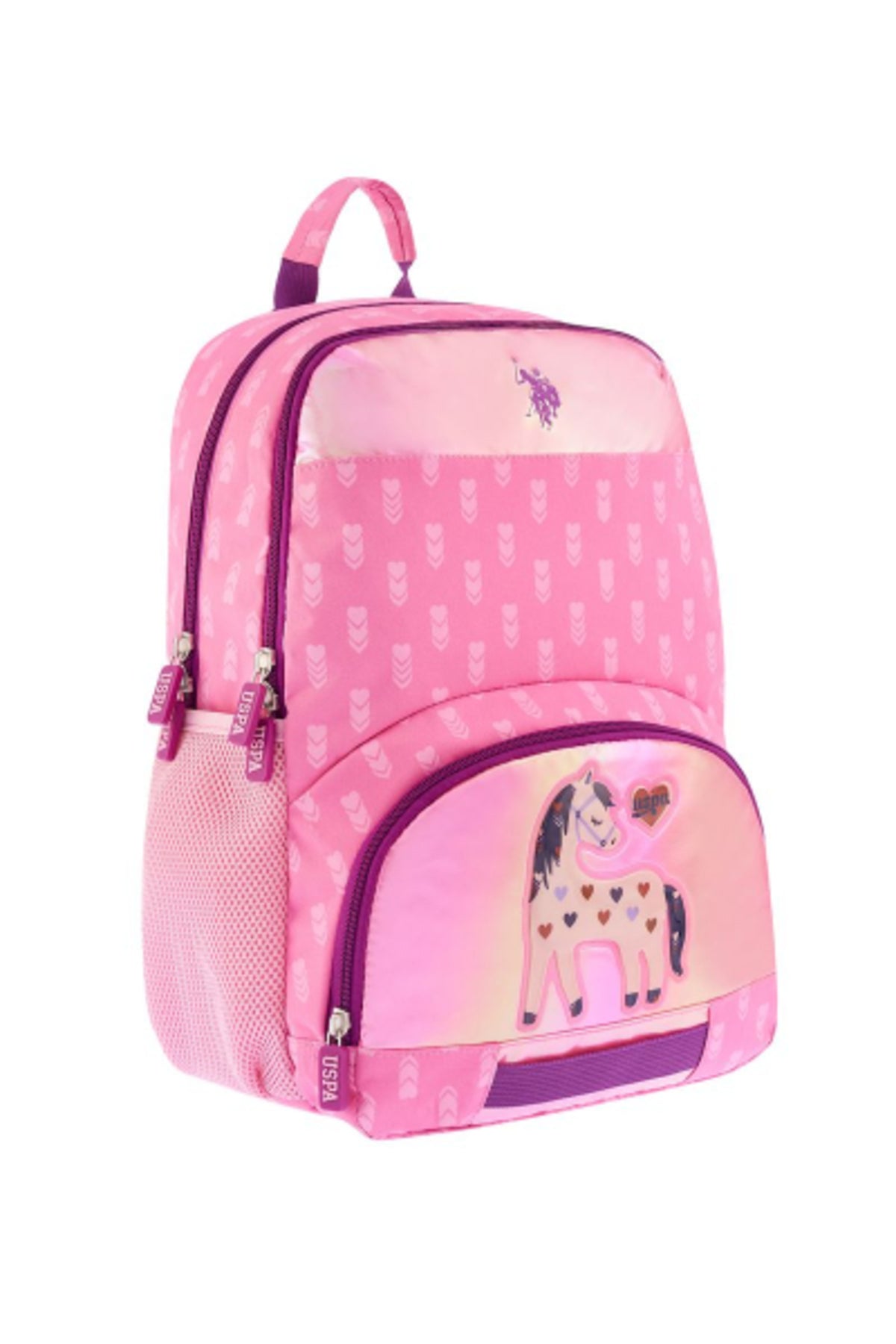 U.S. Polo Assn. Rucsac cu bretele ajustabile si compartimentat, design cu logo