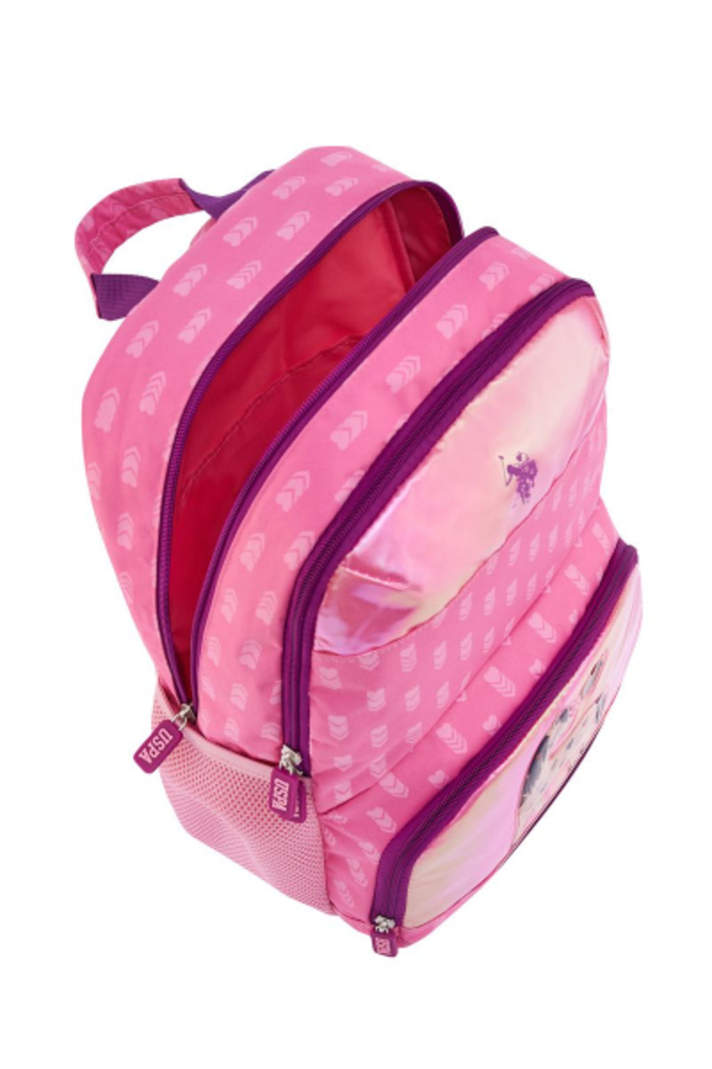 U.S. Polo Assn. Rucsac cu bretele ajustabile si compartimentat, design cu logo