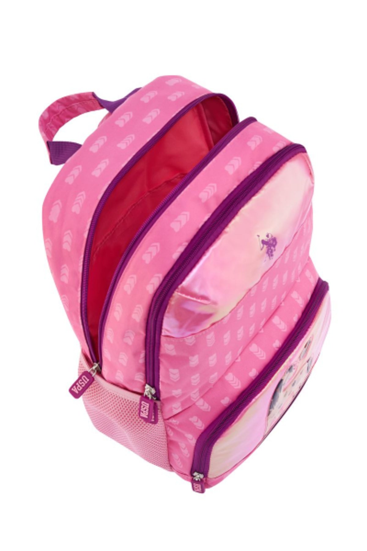 U.S. Polo Assn. Rucsac cu bretele ajustabile si compartimentat, design cu logo
