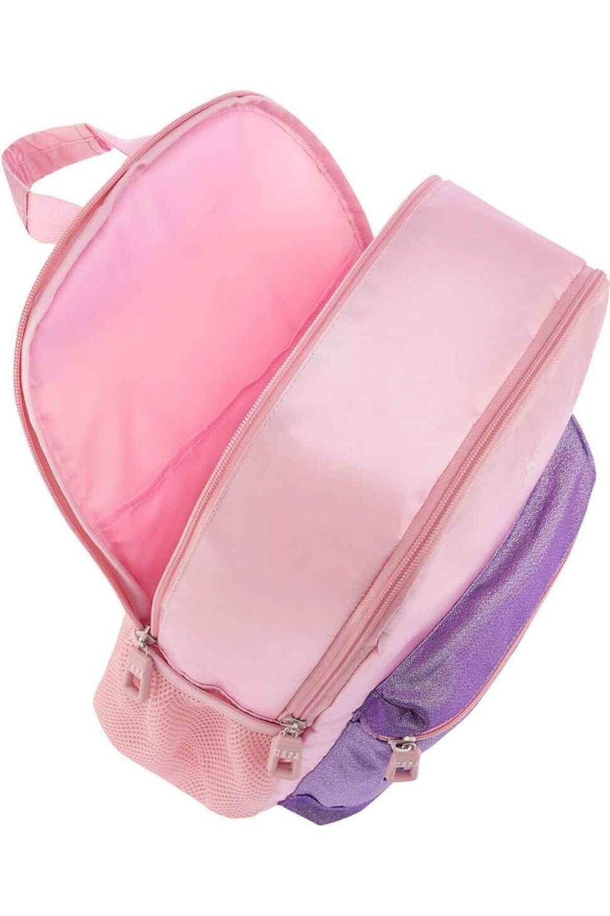U.S. Polo Assn. Rucsac cu bretele ajustabile si compartimentat, design cu logo