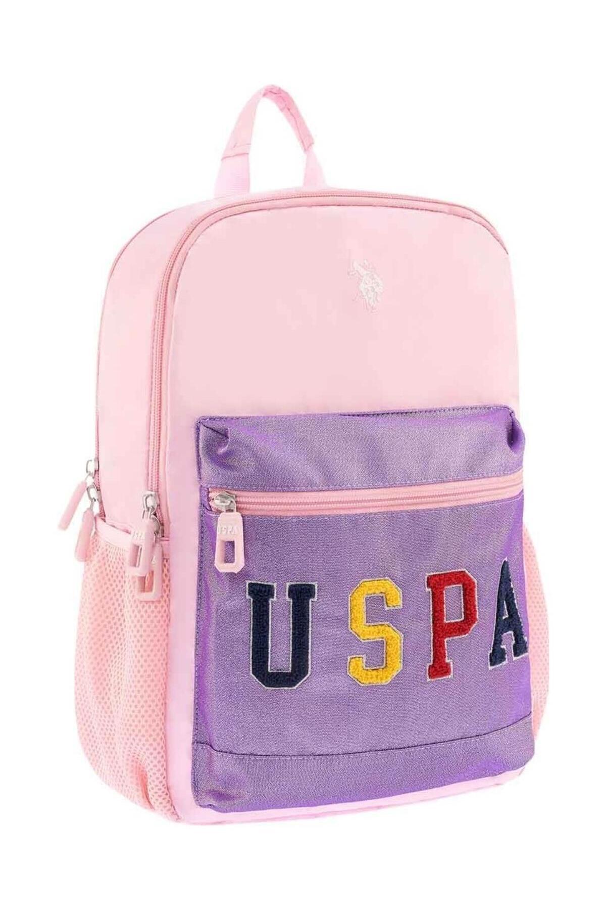 U.S. Polo Assn. Rucsac cu bretele ajustabile si compartimentat, design cu logo