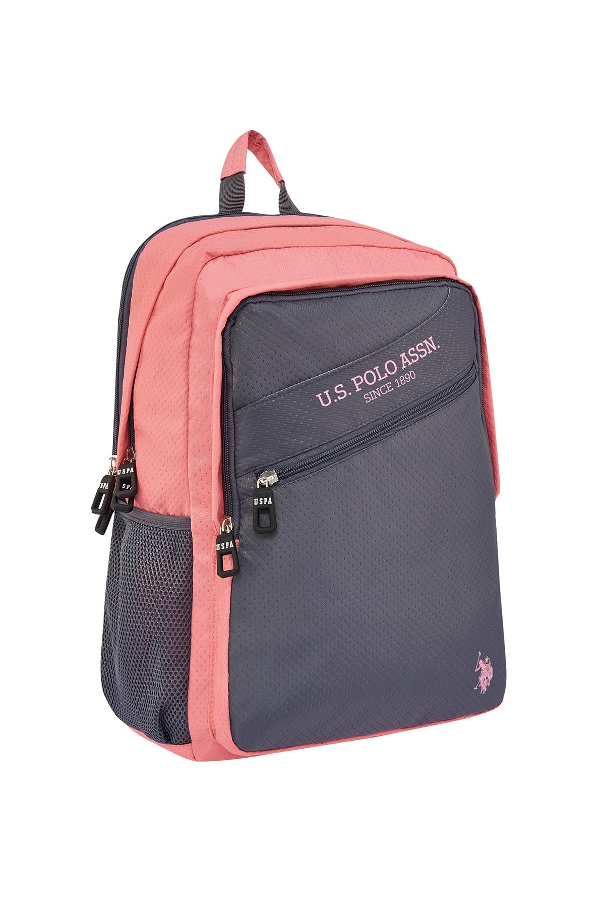 U.S. Polo Assn. Rucsac cu bretele ajustabile si compartimentat, design cu logo