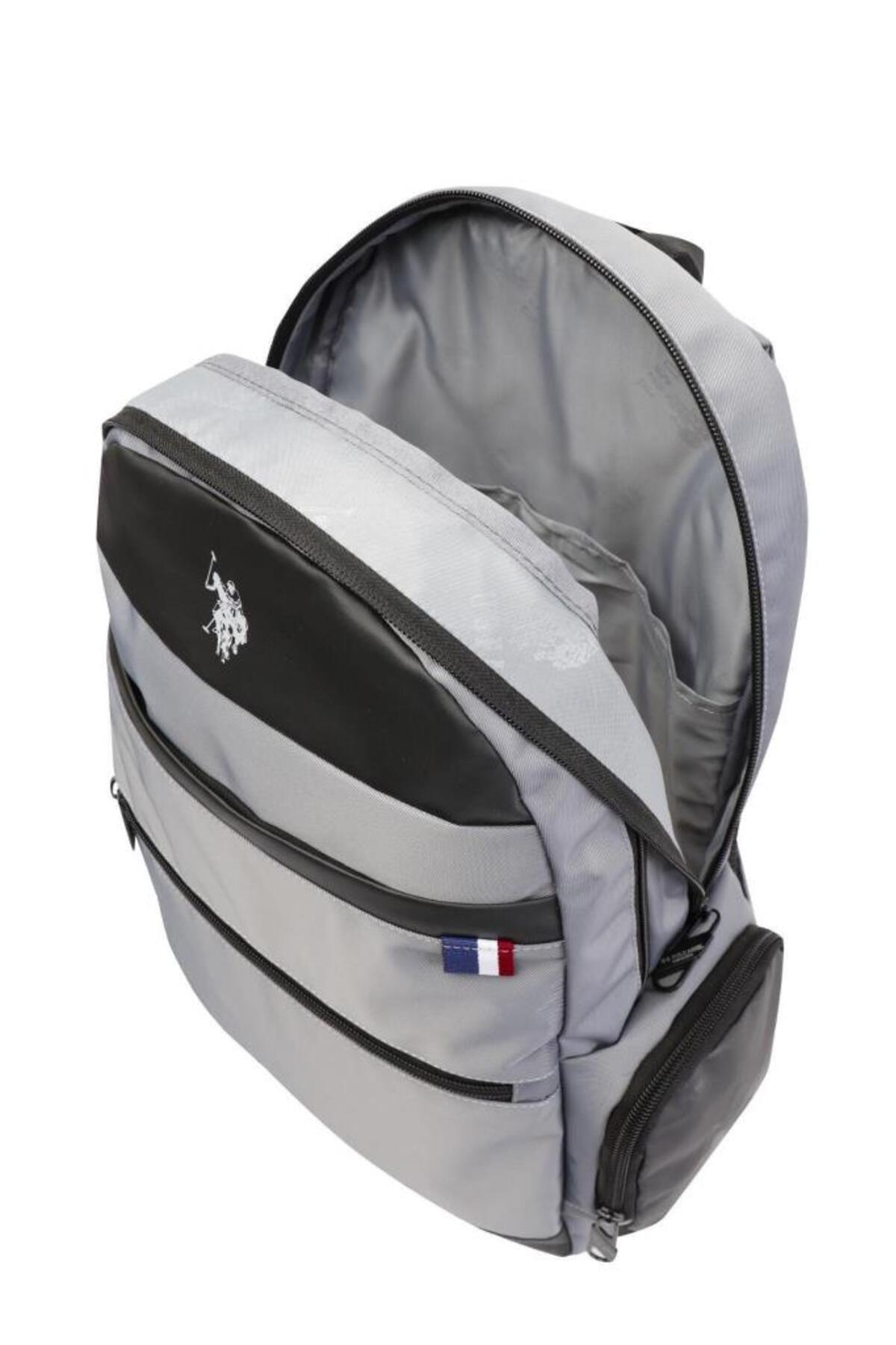 U.S. Polo Assn. Rucsac cu bretele ajustabile si compartimentat, design cu logo