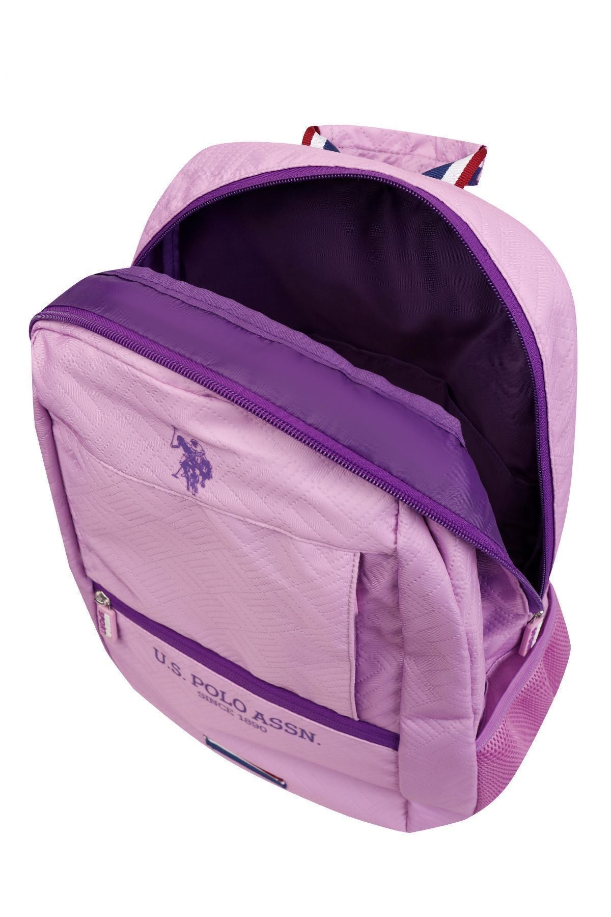 U.S. Polo Assn. Rucsac cu bretele ajustabile si compartimentat, design cu logo