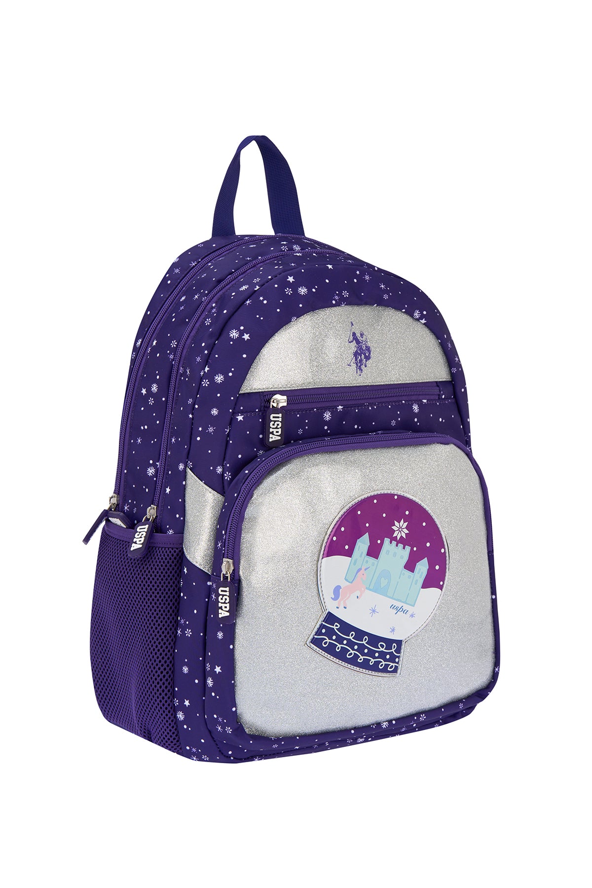 U.S. Polo Assn. Rucsac cu bretele ajustabile si compartimentat, design cu logo
