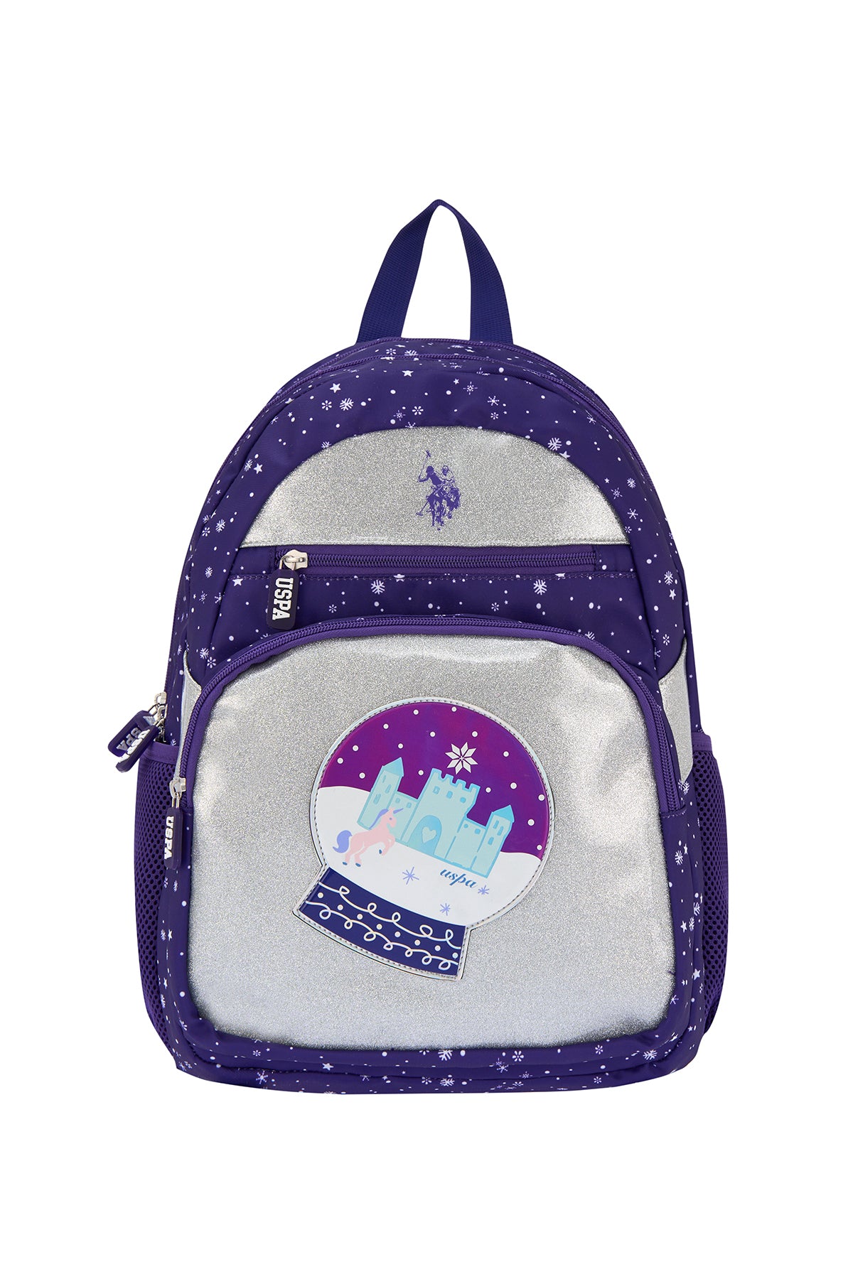 U.S. Polo Assn. Rucsac cu bretele ajustabile si compartimentat, design cu logo