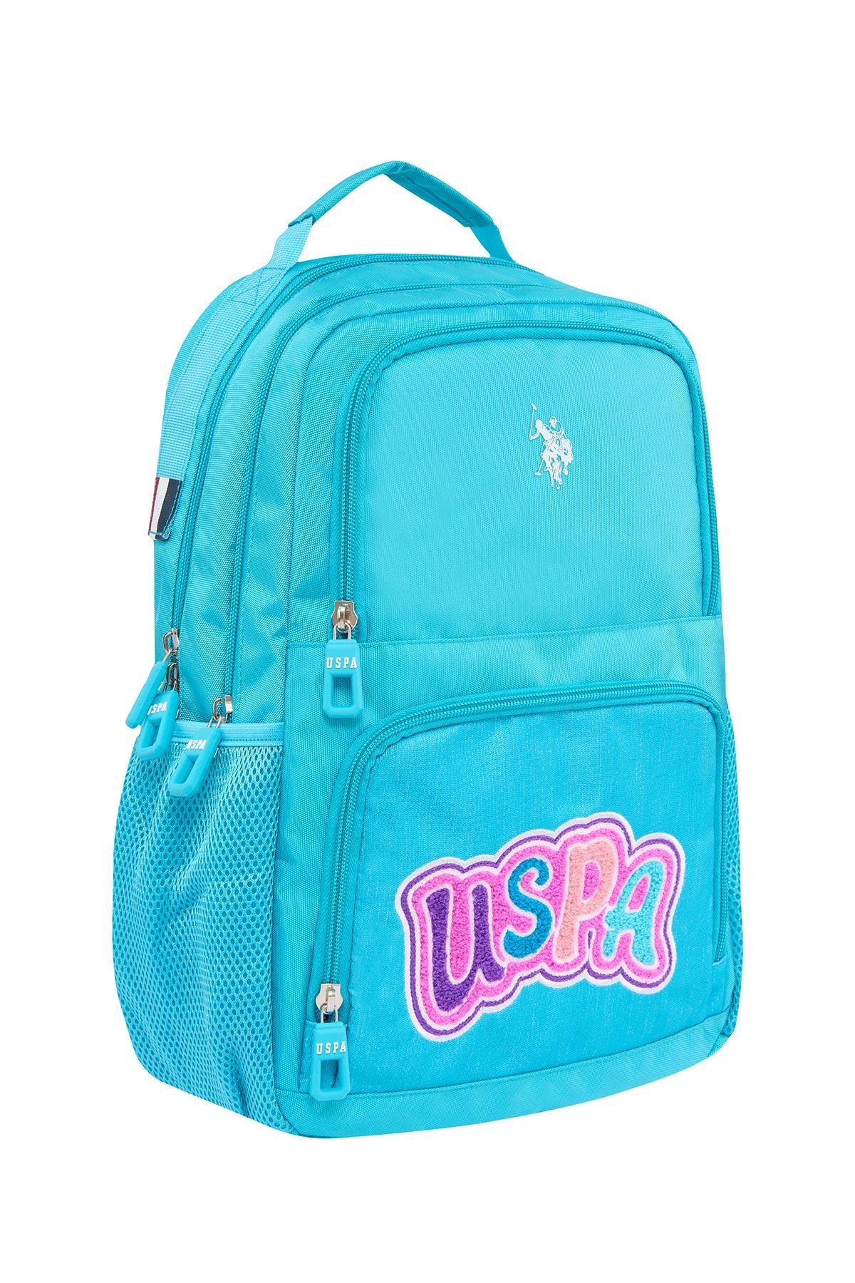 U.S. Polo Assn. Rucsac cu bretele ajustabile si compartimentat, design cu logo