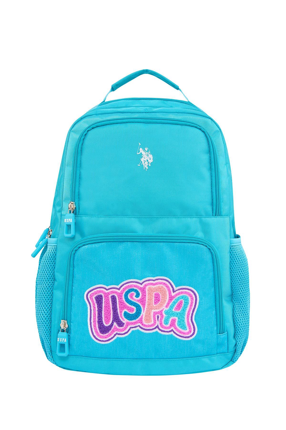 U.S. Polo Assn. Rucsac cu bretele ajustabile si compartimentat, design cu logo