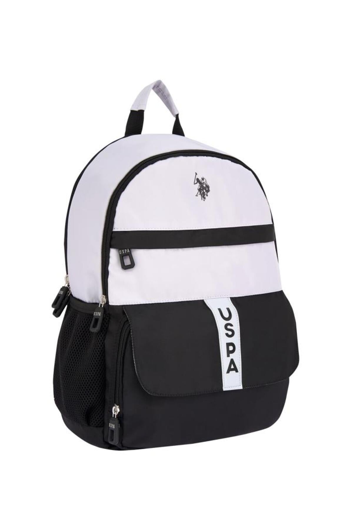 U.S. Polo Assn. Rucsac cu bretele ajustabile si compartimentat, design cu logo