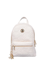 U.S. Polo Assn., Rucsac de piele ecologica cu fermoar, Crem