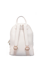 U.S. Polo Assn., Rucsac de piele ecologica cu fermoar, Crem