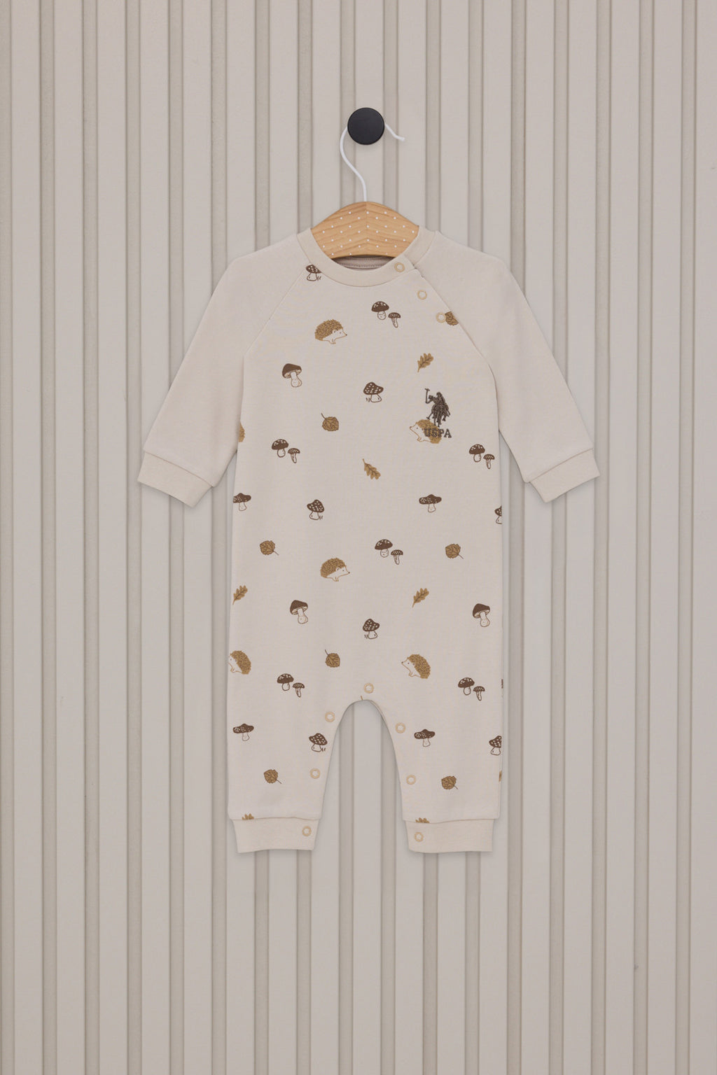 U.S. Polo Assn., Body de bumbac cu model si capse