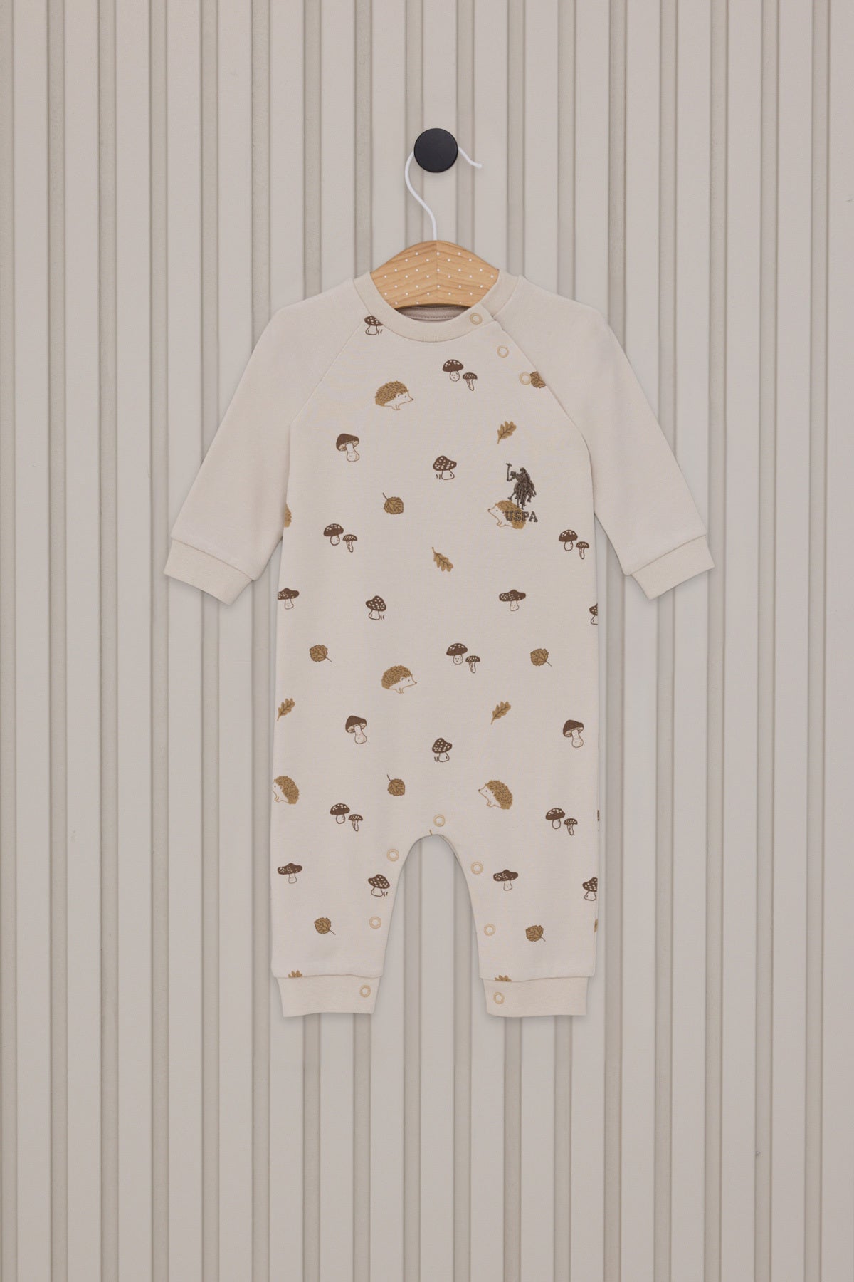 U.S. Polo Assn., Body de bumbac cu model si capse