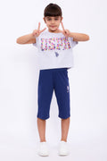U.S. Polo Assn., Set doua piese din amestec de bumbac