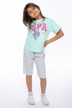 U.S. Polo Assn., Set doua piese din amestec de bumbac