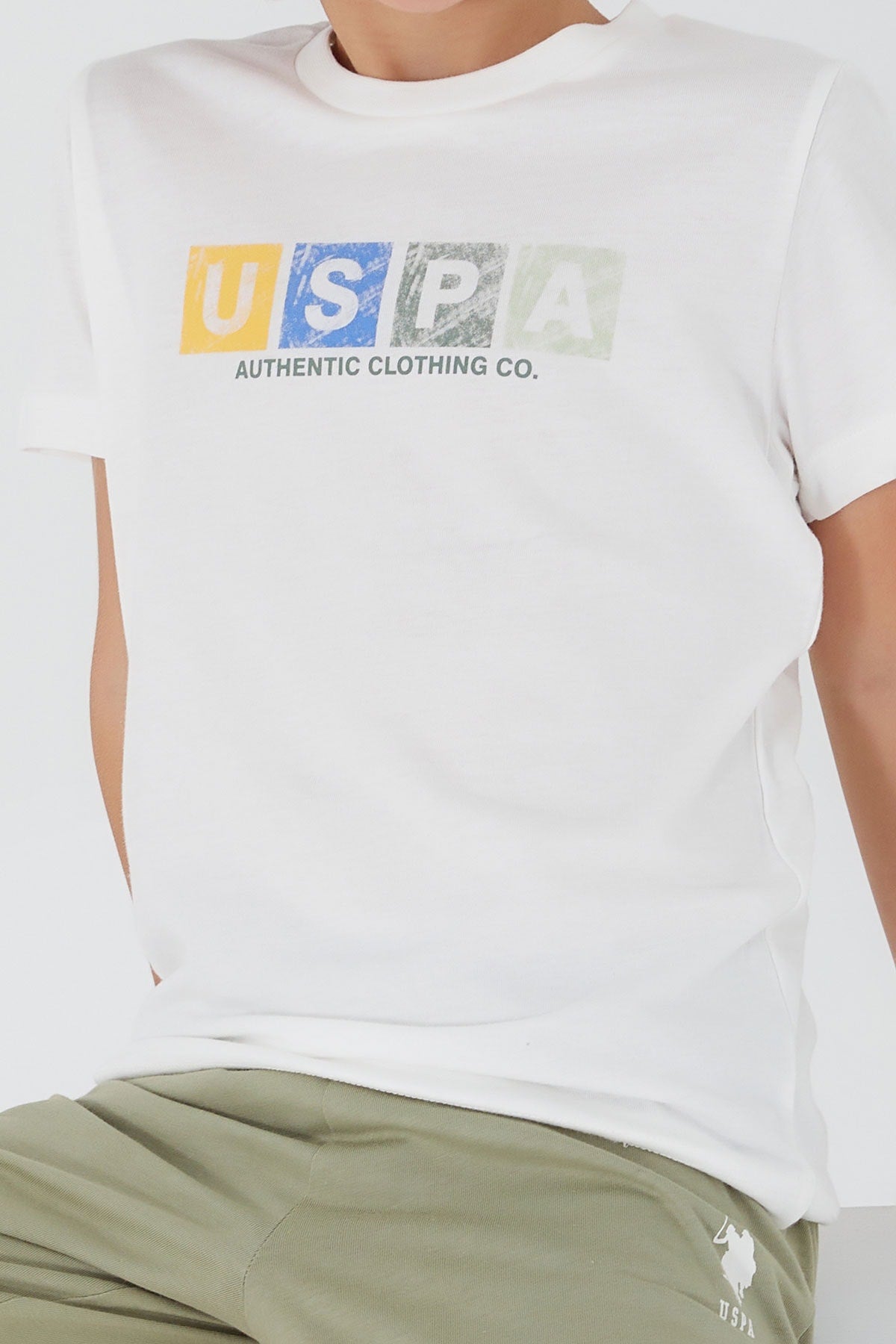 U.S. Polo Assn., Set de tricou cu imprimeu si pantaloni - 2 piese