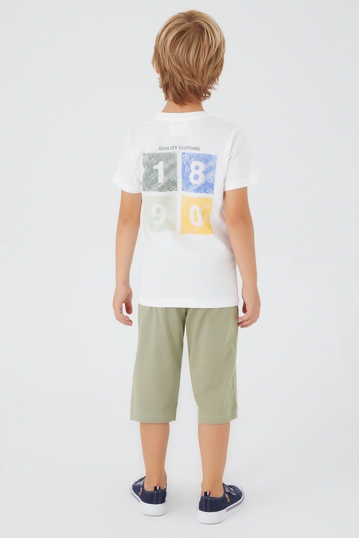 U.S. Polo Assn., Set de tricou cu imprimeu si pantaloni - 2 piese
