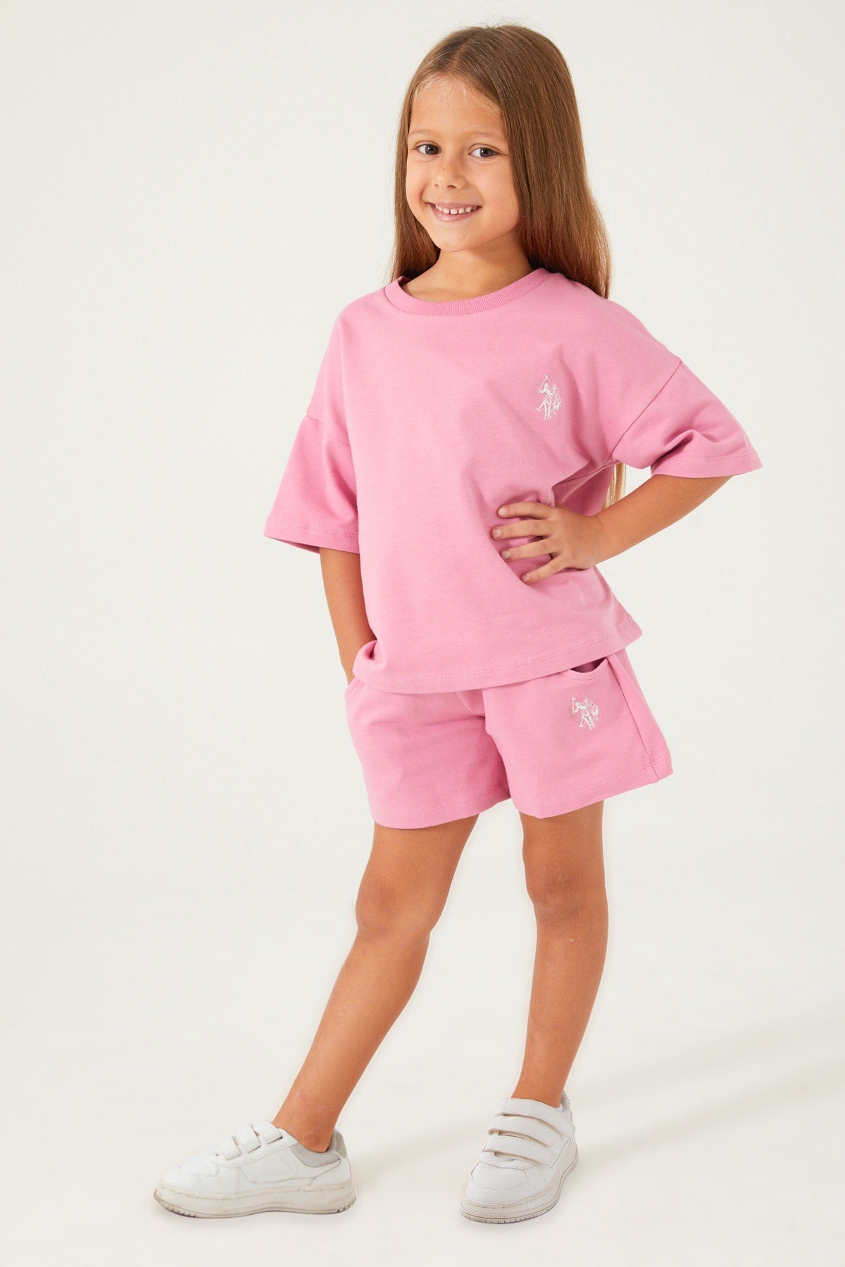 U.S. Polo Assn., Set doua piese din amestec de bumbac