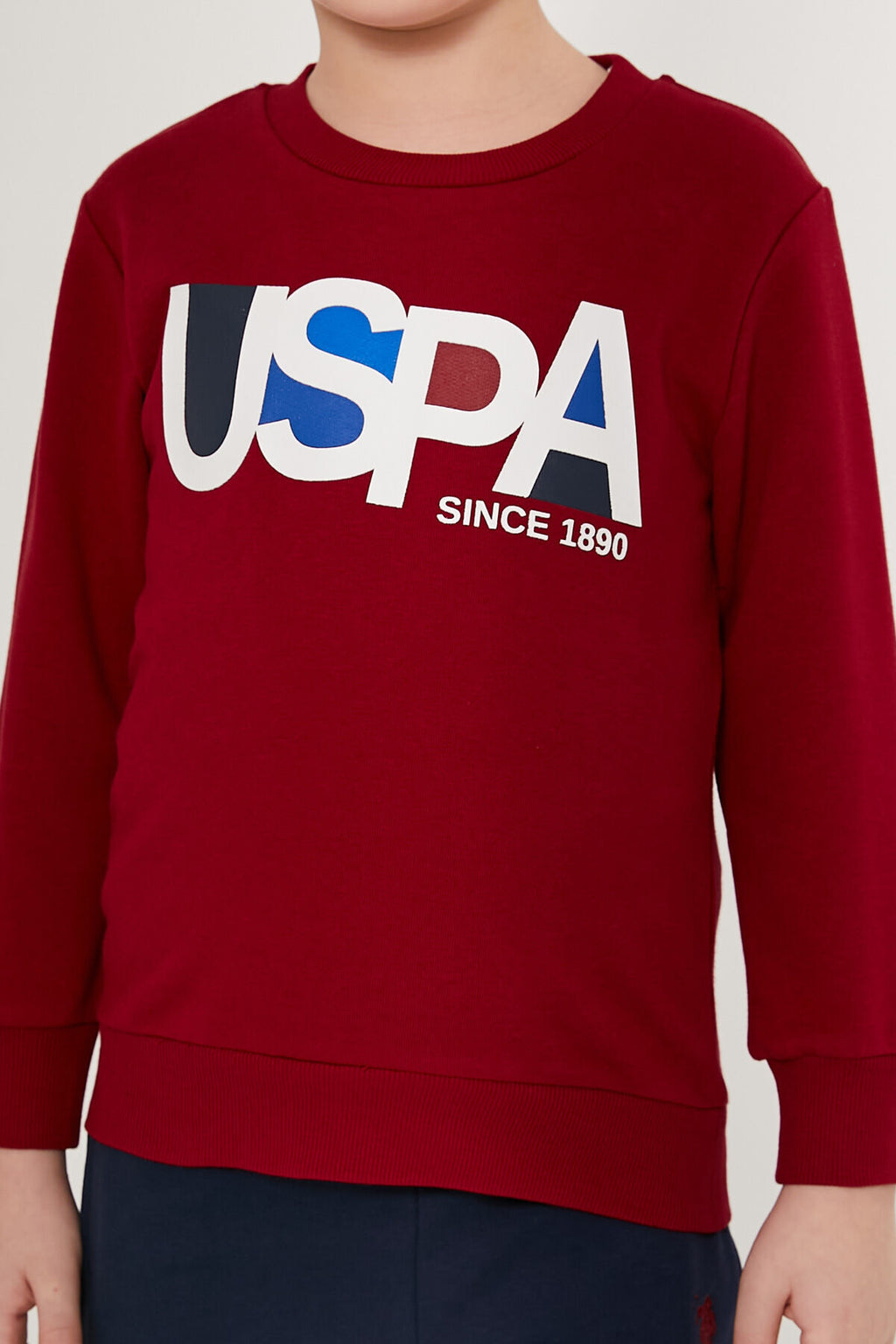 U.S. Polo Assn., Trening cu imprimeu logo, Albastru ultramarin, Rosu inchis, 152-158 CM