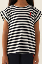U.S. Polo Assn., Pijama de bumbac cu dungi