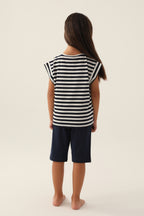 U.S. Polo Assn., Pijama de bumbac cu dungi