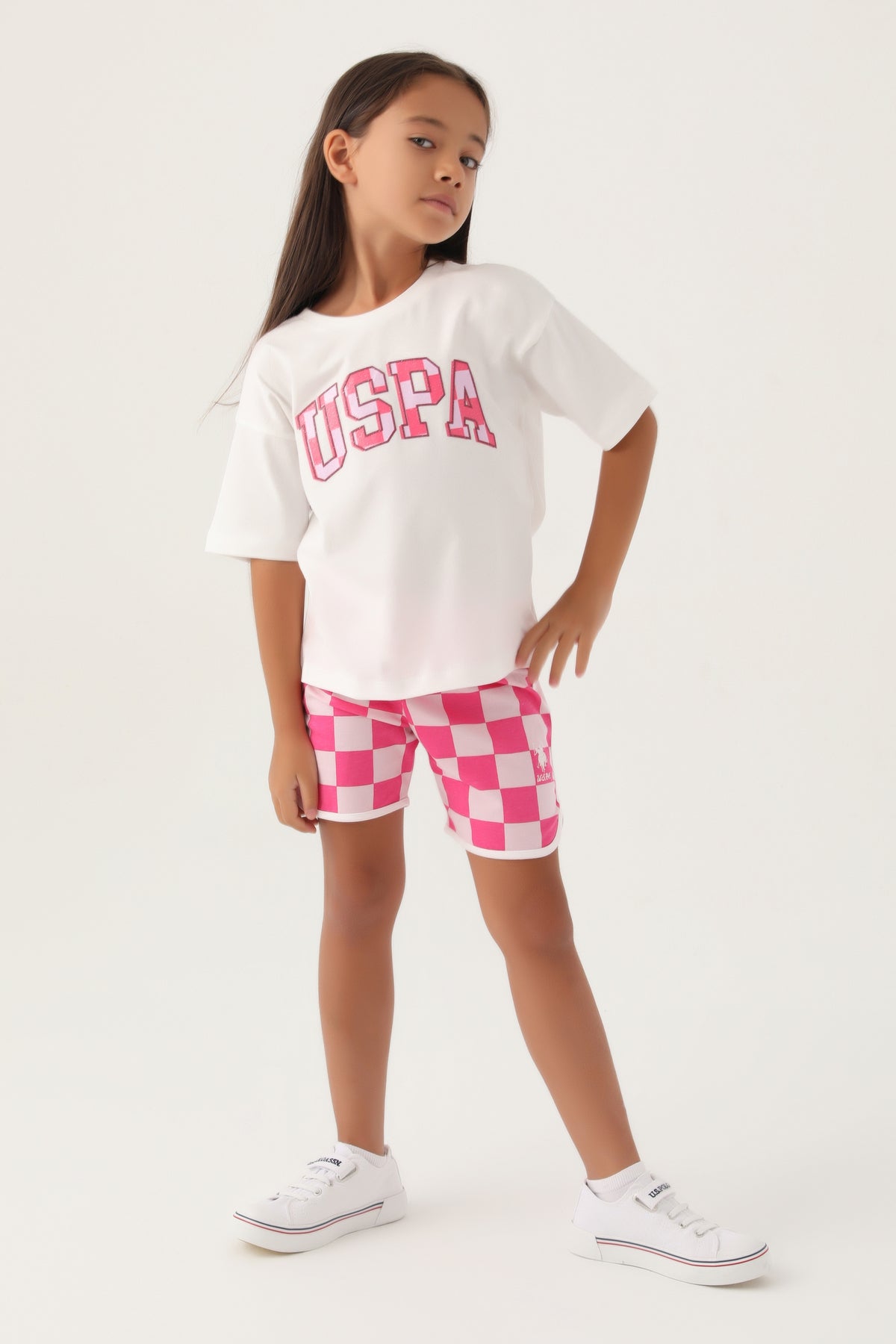 U.S. Polo Assn., Set doua piese din amestec de bumbac